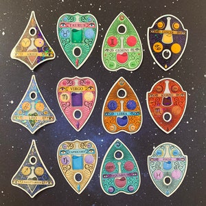 Zodiac Planchette Stickers
