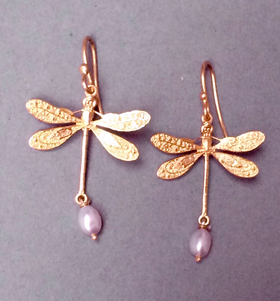 Boucles d’oreilles Libellules en Or 18 Carats
