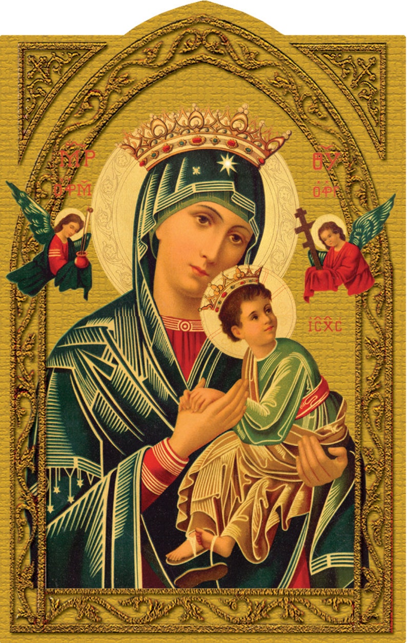 Our Lady of Perpetual Help Holy Prayer Card image 0