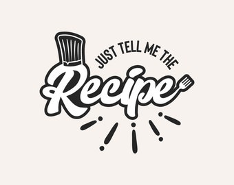 Matblogglogotyp - Restauranglogotyp - Kockvarumärke - Logotypdesign - Företagslogotyp - Matlogotyper - Handritad logotyp - Bloggerlogotyp - Anpassade logotyper
