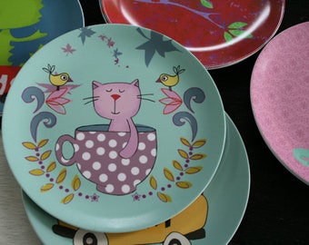 Melamine plate ' my kitten '