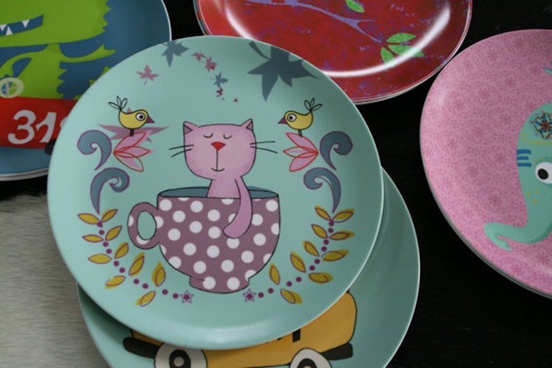 Melamine plate ' my kitten ' image 1