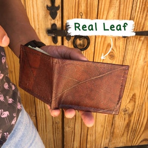 Real Leaf Folding Wallet