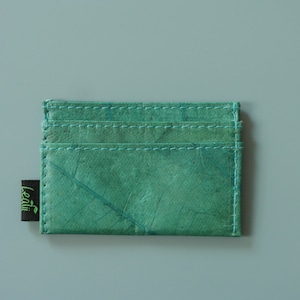 Real Leaf Slim Wallet Teal