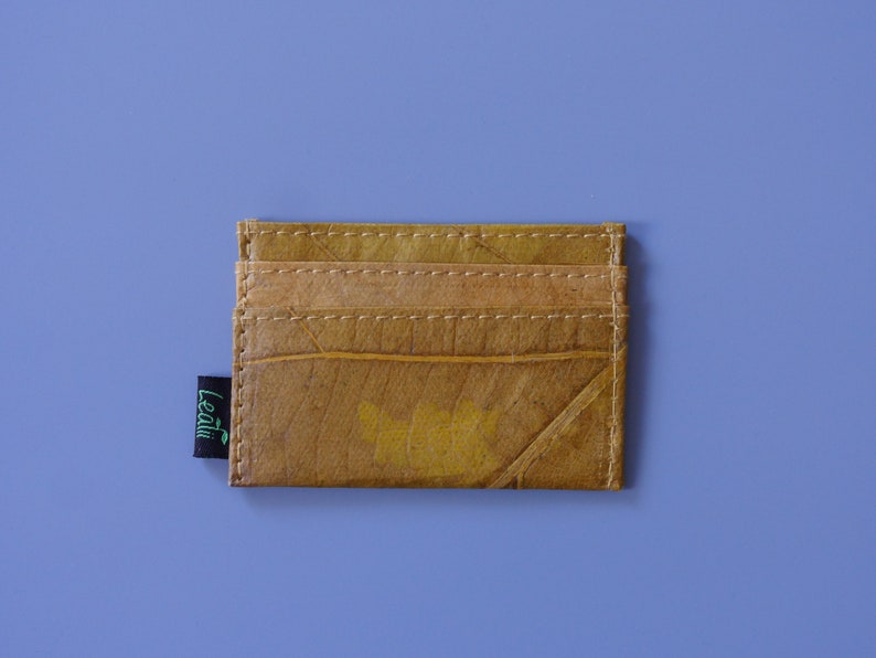 Real Leaf Slim Wallet Yellow