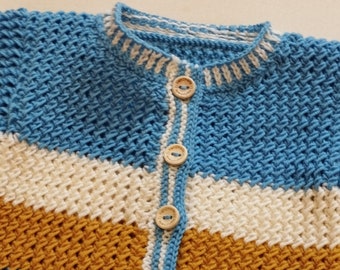 Baby cardigan hand-knitted size 62-68