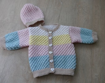 Extension set, baby set, baby clothes, baby jacket, baby cardigan, homecoming outfit