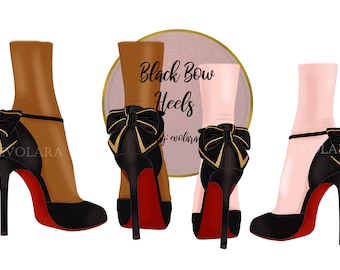 High Heel Shoes Clipart Fashion Illustration Black Heels Clipart Heels illustration Stiletto Clipart Planner clipart Planner stickers