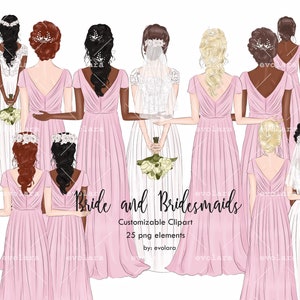 Sposa Clipart spose Clipart migliori amici Clipart matrimonio Clipart bridesmaid regalo personalizzato sposa tribù brilare Clipart Soul Sorelle