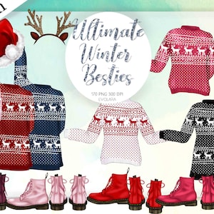 Add On Best Friends Clipart Besties Clipart Winter Clipart Custom Clipart BFF Clipart Soul Sisters Clipart Sister Girlfriends Custom Besties