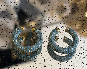 Pave ear cuffs