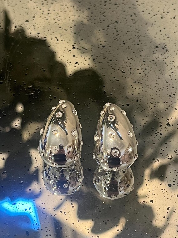 Orecchini a goccia in argento, orecchini pendenti con cristalli, scultorei, moderni e minimalisti - Italia