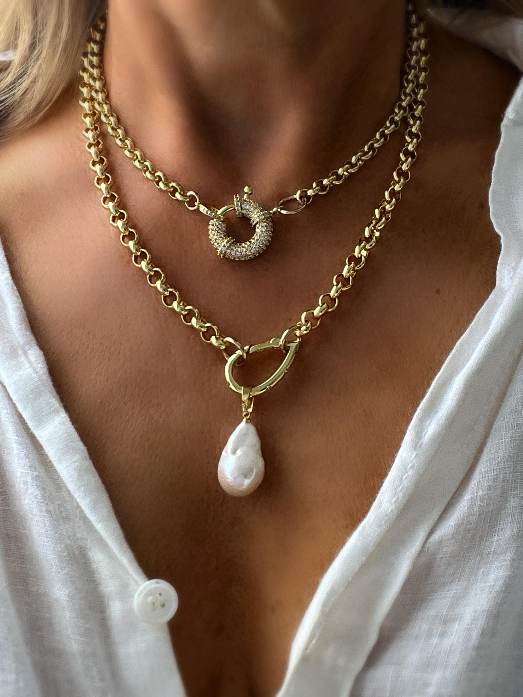 *日本未入荷* OHT NYC Rolo Chain Pearl Stud Necklace il_fullxfull.6606620088_o9y5.jpg