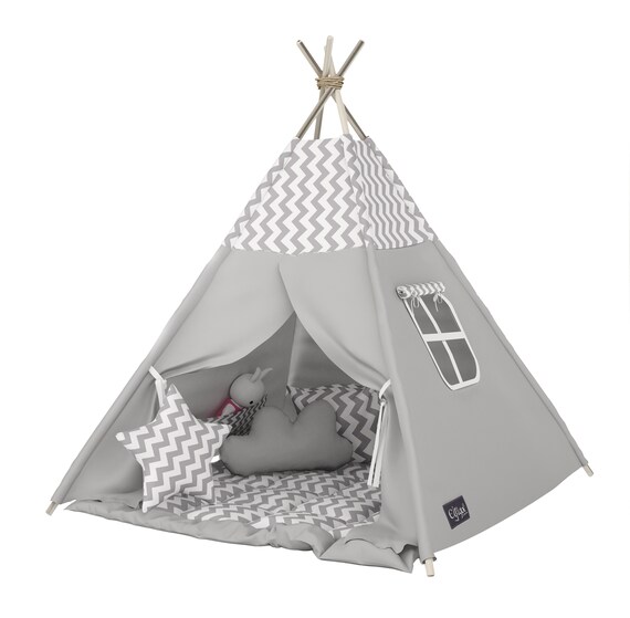 Tenda Tipi indiana Elfique con doppia coperta imbottita e 3 cuscini