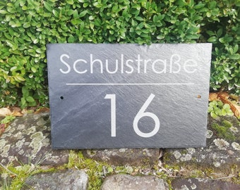 Schiefer Türschild, Namensschild, Familienschild