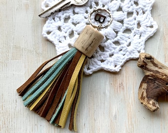 Keychain Bag Pendant Genuine Leather, Tassel, Tassel Pendant