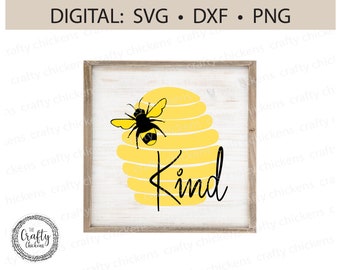 Download Free Bee Kind Svg Etsy SVG Cut Files