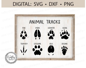 Download Animal Tracks Svg Etsy