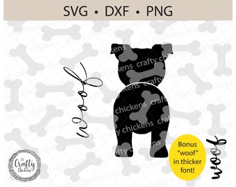 Download Pit Bull Silhouette Etsy