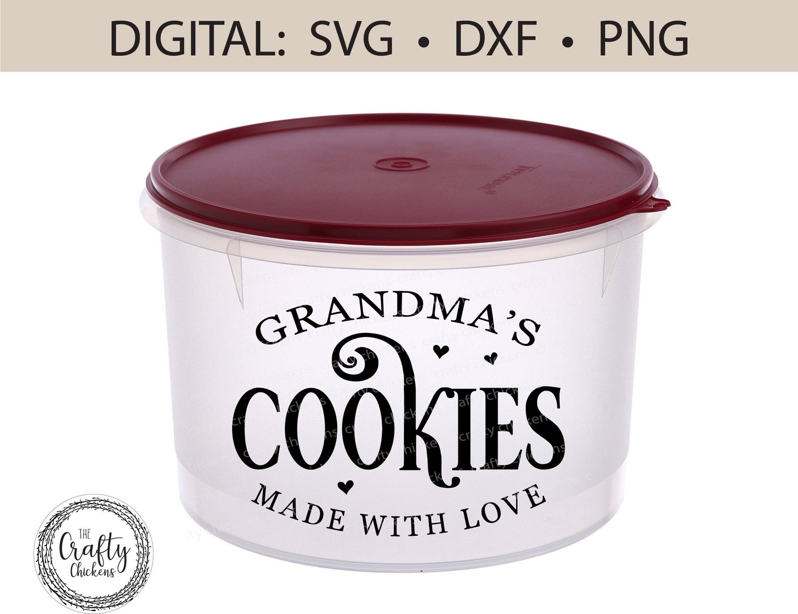 Grandma's Cookie Jar SVG / Digital Cut File / Cricut / Etsy