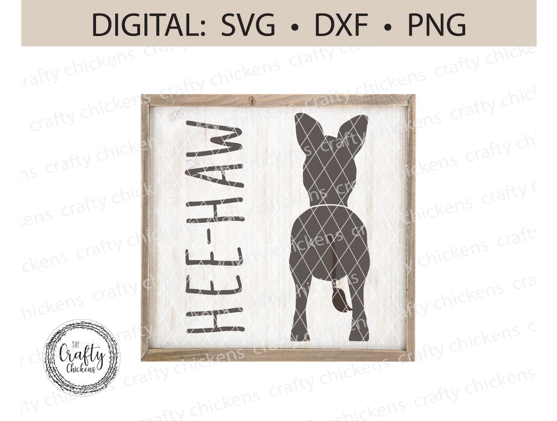 Donkey SVG / Hee-haw / Digital Cut File / Laser Cut File / - Etsy