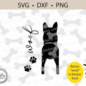 German Shepherd SVG / Dog SVG /  Digital Cut File / Laser Cut File / Cricut / Silhouette / Glowforge / CNC / woof / pet / doggy butt