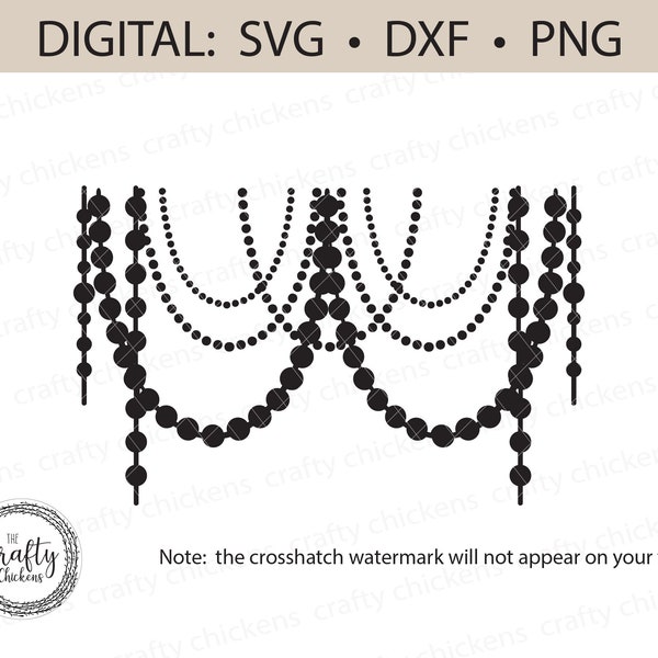 Boho Beads SVG file / dxf png / Bohemian / digital cut file / laser cut file / Cricut / Silhouette / Glowforge / CNC / clipart / free spirit