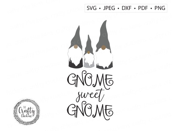 Download Gnome Sweet Gnome Svg Digital Cut File Laser Cut File Etsy