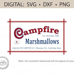 Feu de camp guimauves SVG PNG DXF / fichier numérique / laser / Cricut Silhouette Glowforge / été / automne / automne / smores / camping