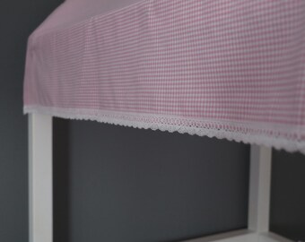 Betthimmel mit Spitze für Kinderbett 70x160 cm