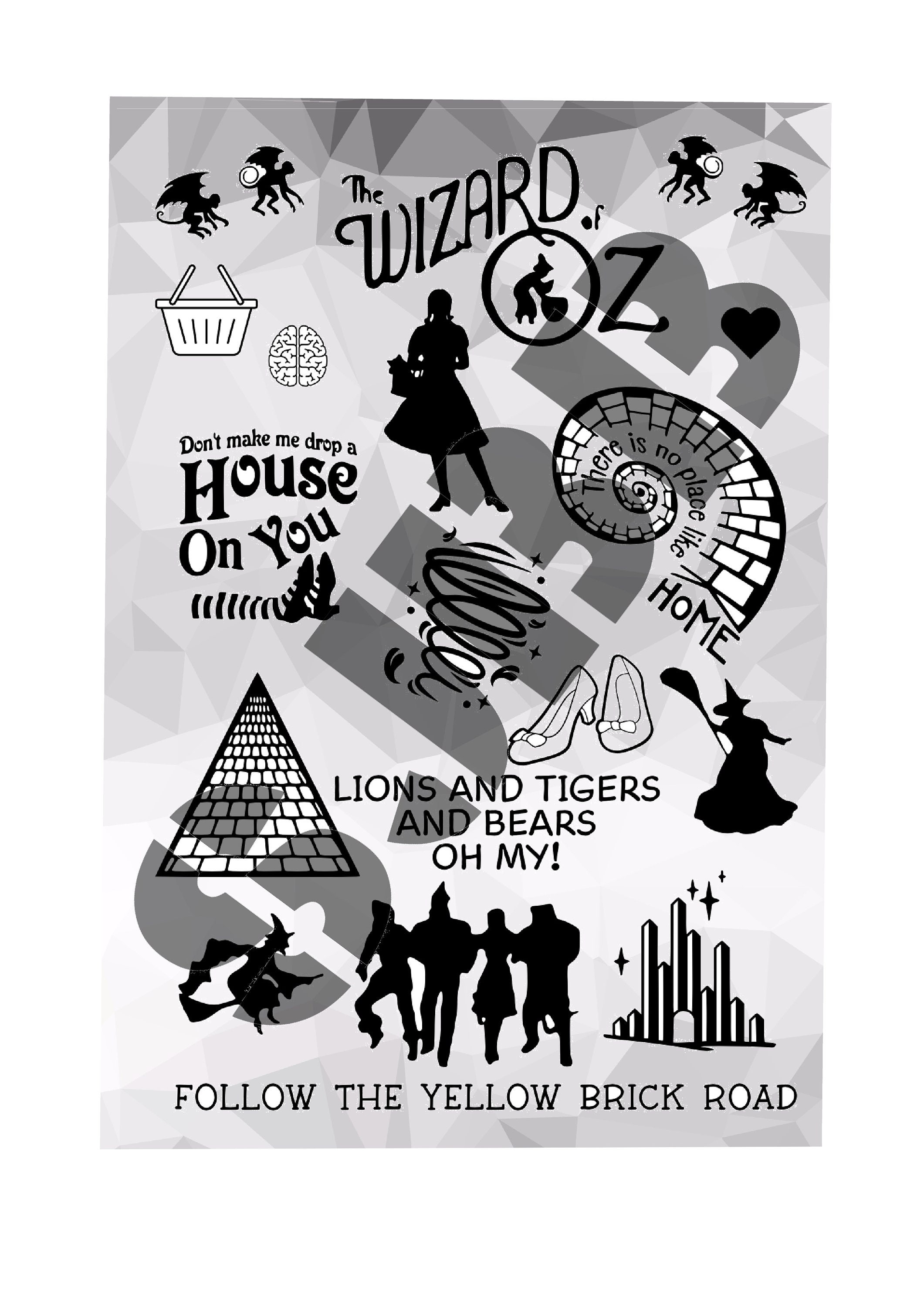 Wizard of Oz Crystall Ball 12 x 12 Double Sided Scrapbook Paper