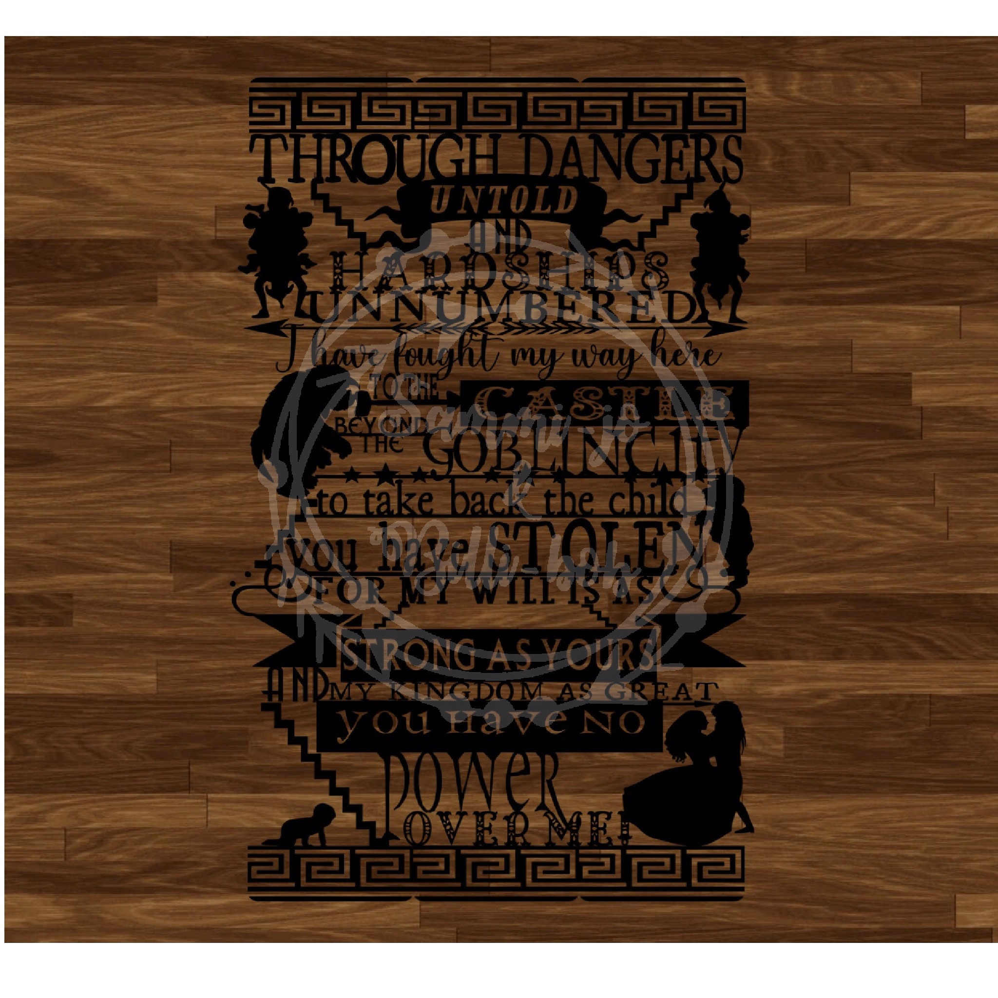 Digital download Labyrinth quote Single layer files to cut Etsy