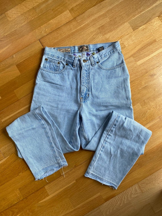 High Waisted Express Jeans Embroidered 