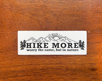 MINI Hike More Worry The Same Decal Vinyl Sticker