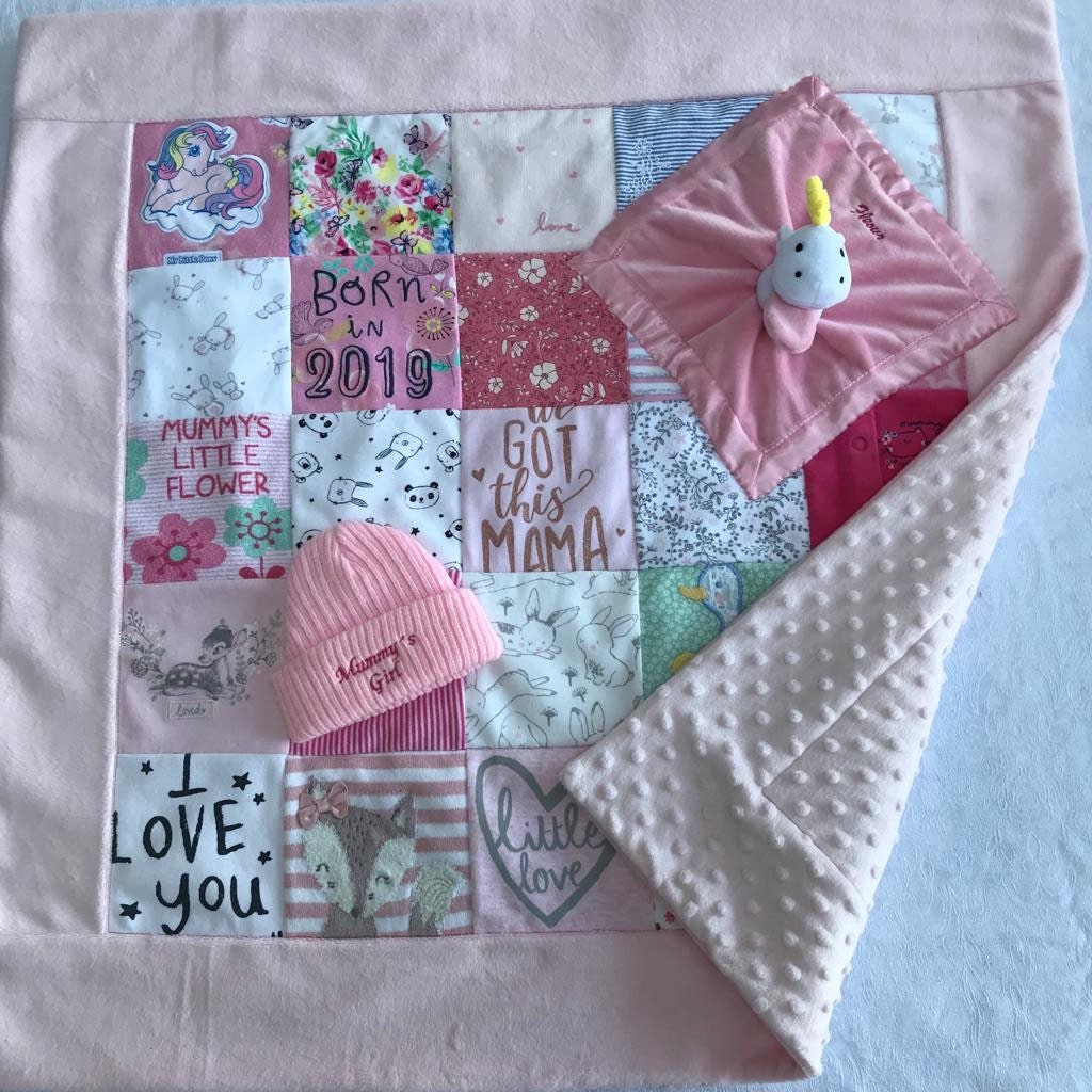 Baby Girl Memory Keepsake Quilt/blanket Etsy UK