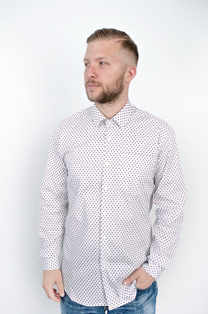 Men's Buttonup Shirt Funny Animal Print Alternative Etsy