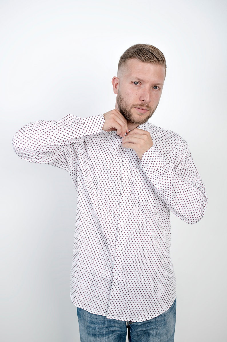 Men's buttonup shirt Funny animal print Alternative Etsy