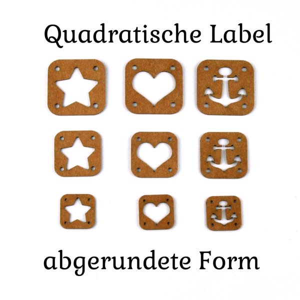 Quadratische Label