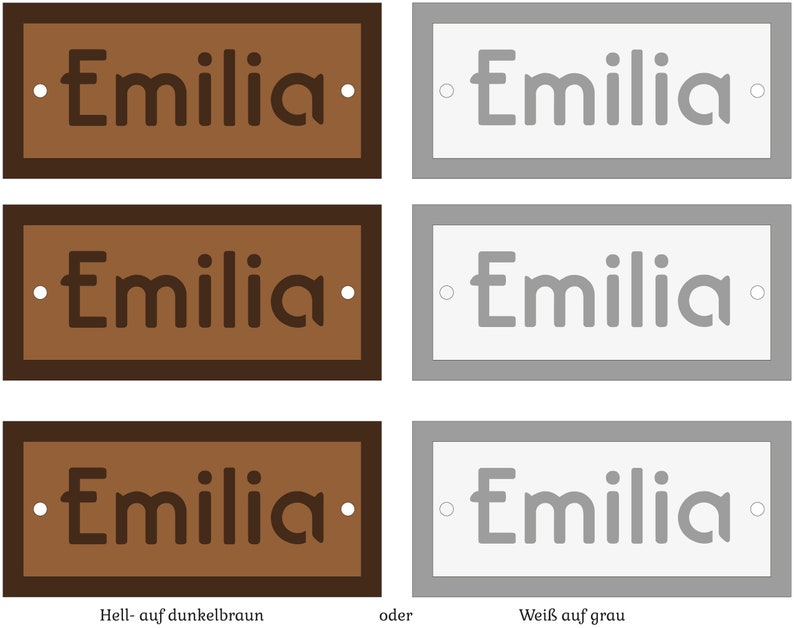 6 Labels with names image 1