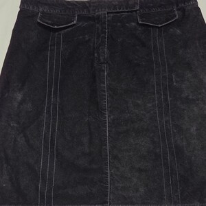 Vintage Anthropologie Black Rayon Velvet Skirt 8 Bild 2
