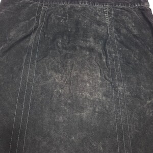Vintage Anthropologie Black Rayon Velvet Skirt 8 Bild 8