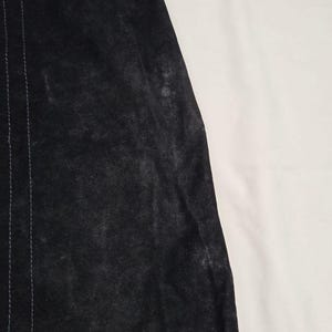 Vintage Anthropologie Black Rayon Velvet Skirt 8 Bild 9