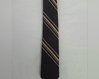 Vintage 60s Brown Striped Men's Givenchy Tie