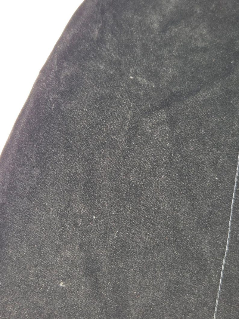 Vintage Anthropologie Black Rayon Velvet Skirt 8 Bild 10