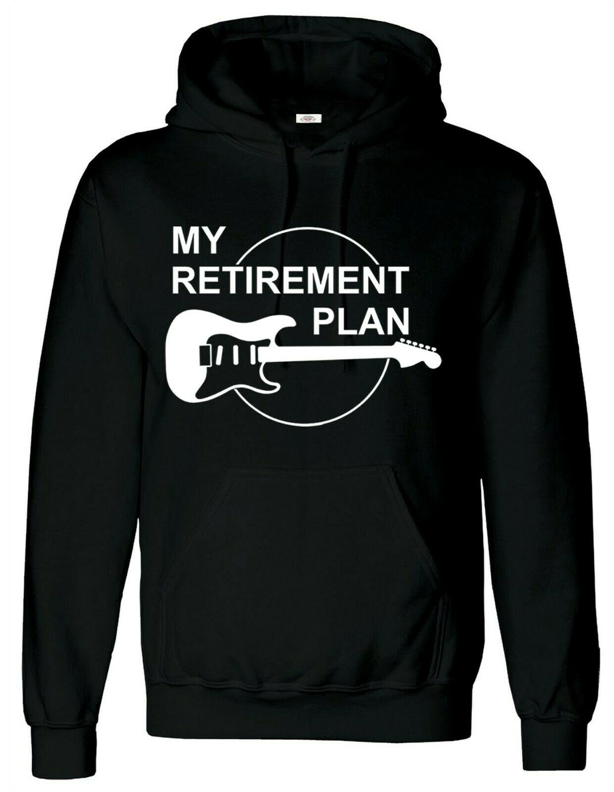 My Retirement Plan Guitar Black Hoody 