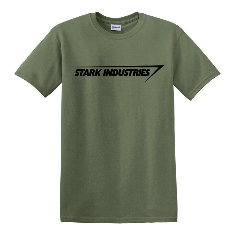Stark Industries Herren T-Shirt Baseball Marvel Arc Film Comic Shield Geek 