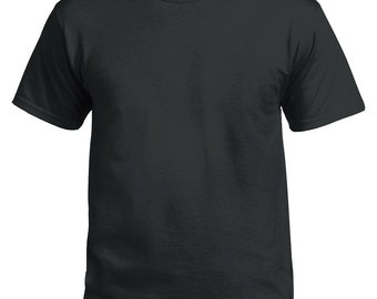 black plain tee