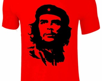 Che Guevara New Men's Face Image T-shirt Freedom Revolution Cuba Colour Unisex 