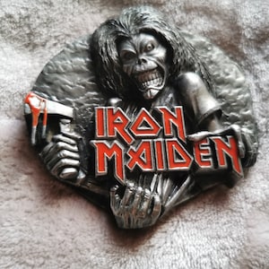Iron maiden belt buckle cheap