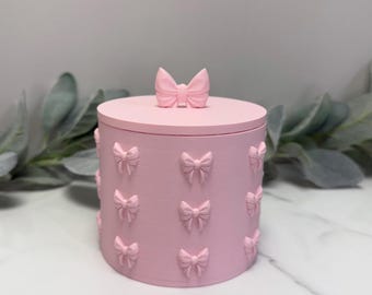Bow Container with Lid – 3D Printed Decorative Storage Box